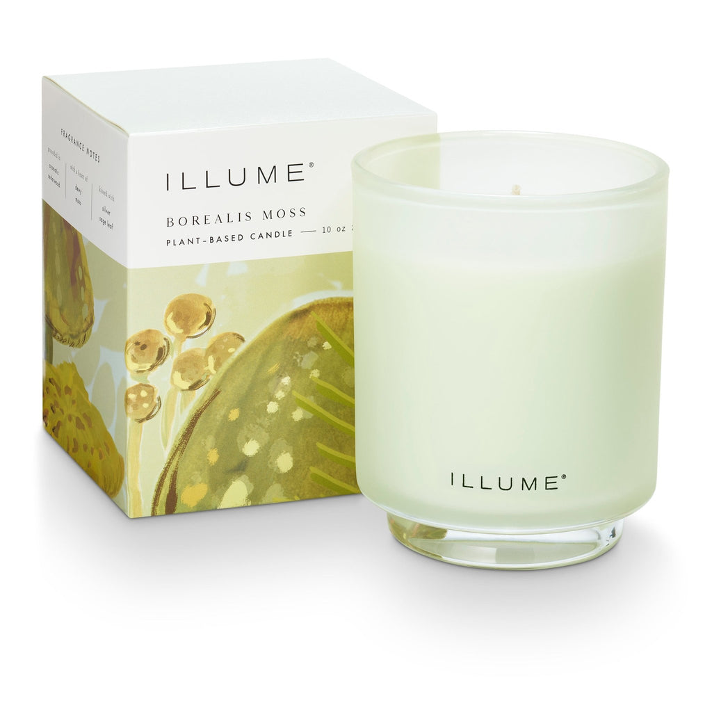 Borealis Moss Refillable Boxed Glass Candle - Illume Candles - 45375006000