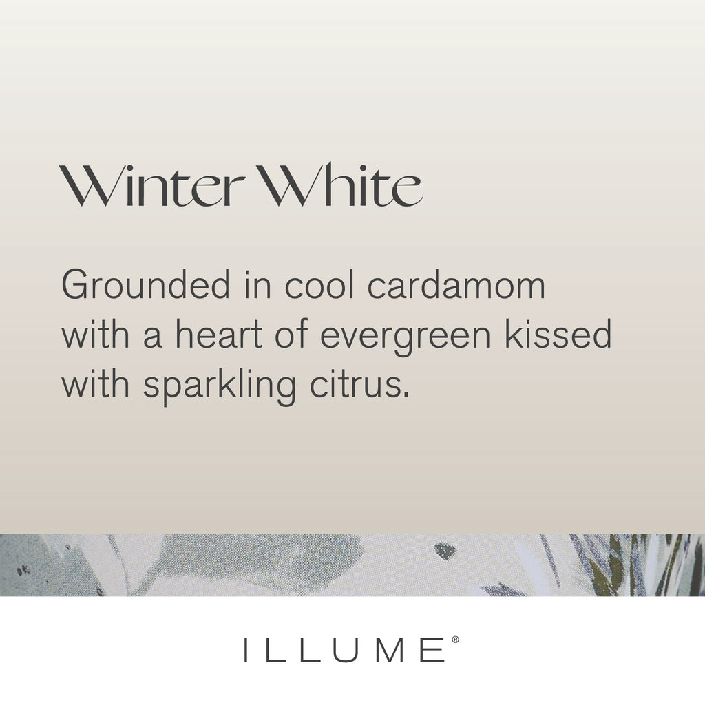 Winter White Medium High Shine Tree Candle - Illume Candles - 46317333000