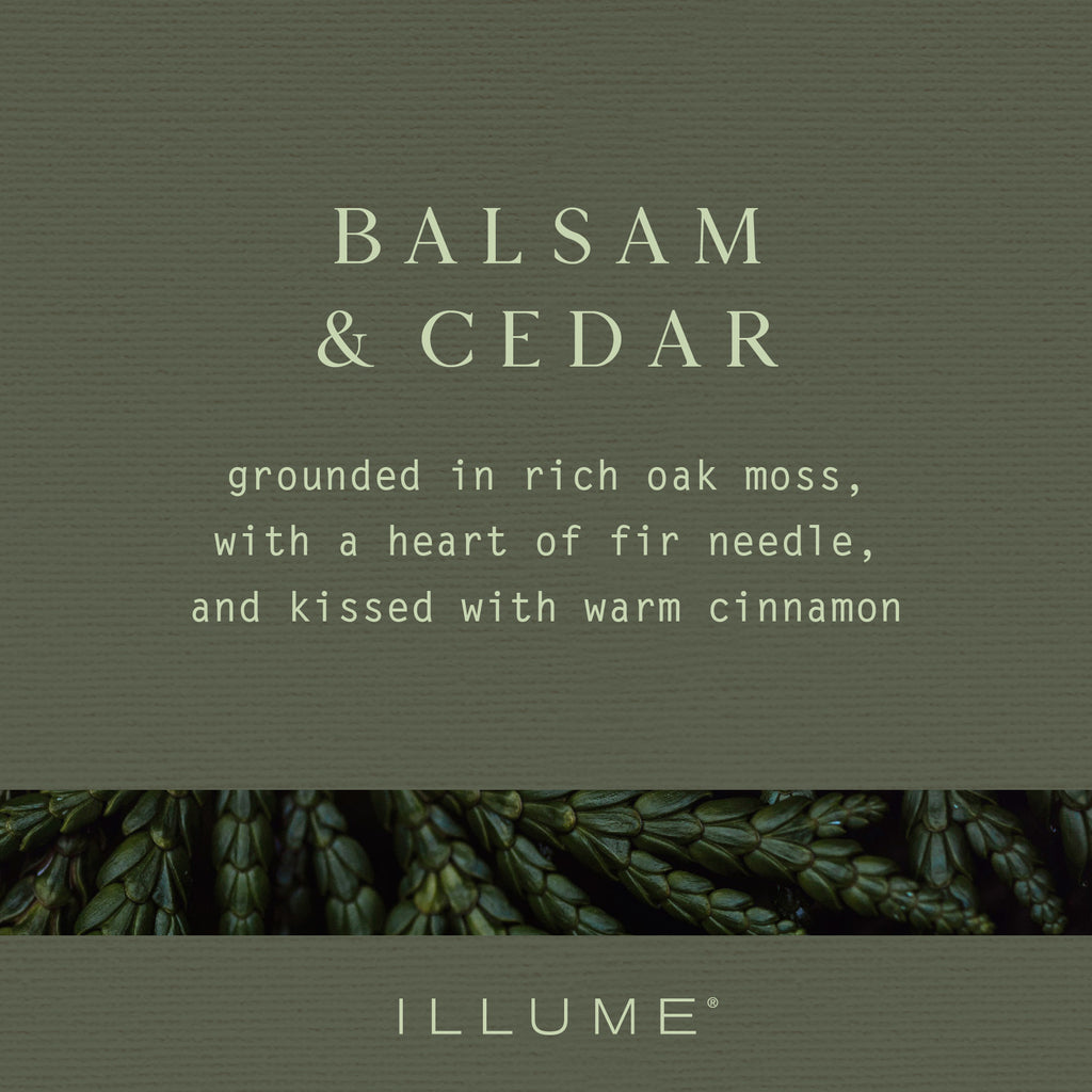 Balsam & Cedar Pine Glass Candle - Illume Candles - 46288072000