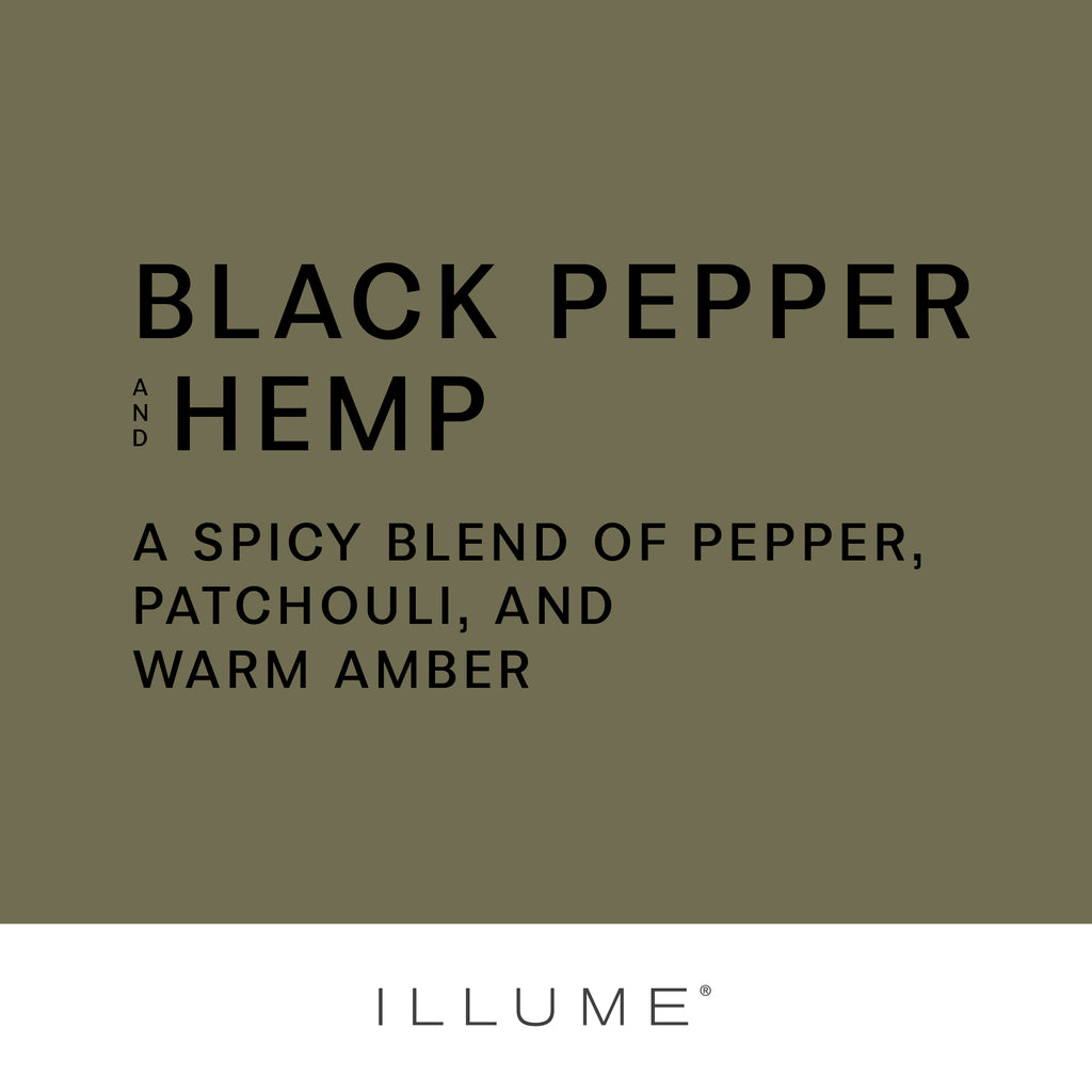 Black Pepper and Hemp Ceramic Candle - Illume Candles - 46268009000