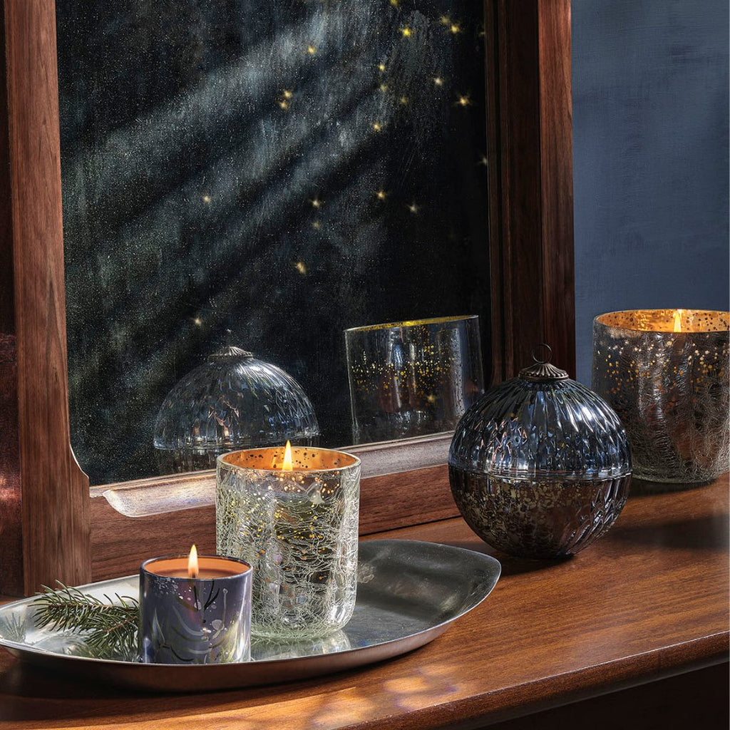 North Sky Small Boxed Crackle Glass Candle - Illume Candles - 46280083000