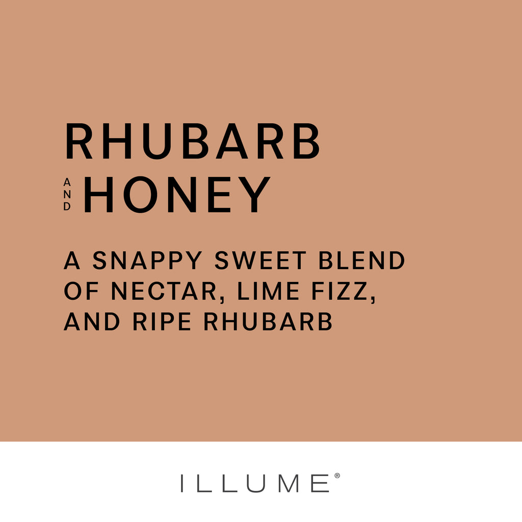 Rhubarb and Honey Ceramic Candle - Illume Candles - 46268007000