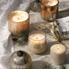 Winter White Large Boxed Crackle Glass Candle - Illume Candles - 46284333000